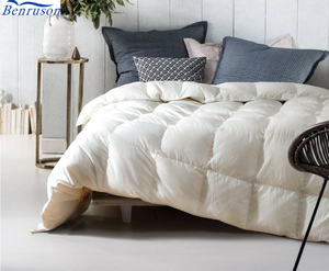 de China grado superior buena calidad dos lados diseñado Hotel <span class=keywords><strong>cama</strong></span> <span class=keywords><strong>90</strong></span>/10 pato ganso aire acondicionado <span class=keywords><strong>cama</strong></span> king size <span class=keywords><strong>edredón</strong></span> - Product Image 1