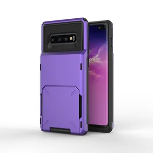 Top qualität großhandel preis fix 6 kreditkarten telefon fall für samsung galaxy s10 s9 s8