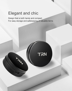 Custodia rigida portatile impermeabile in lega di alluminio TRN per auricolari in-ear, personalizzabile con logo - Product Image 3