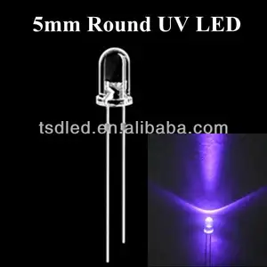 RoHS 认证 5毫米圆形 UV LED 灯泡