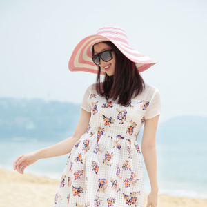 <span class=keywords><strong>Playa</strong></span> del nuevo verano barato sun paper sombrero de paja - Product Image 3