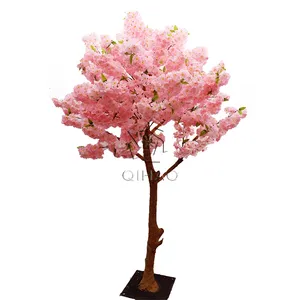 Искусственное Цветущее Вишневое дерево, цветочное растение, садовый ландшафт, розовый для продажи