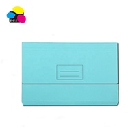 Papelería de oficina azul claro FC tamaño 230gsm alta calidad Color impreso papel documento carpeta de archivos