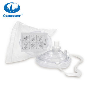 Compower Ademhalingsbarrière Training Wegwerp Bulk Dynamed Eerste Hulp <span class=keywords><strong>Cpr</strong></span> Reanimatiemasker Met Klep - Product Image 2