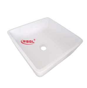 square Bath Toilet <strong>Sink</strong> Solid Surface <strong>Small</strong> <strong>Sink</strong> - Product Image 2