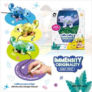 Induction Chameleon Walking Follow line Magical Track Toys con luces y sonidos 777-613 - Product Image 3
