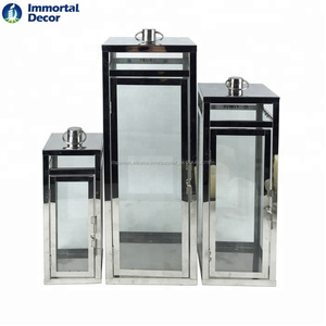 Jardín <span class=keywords><strong>pie</strong></span> plata brillante linternas - Product Image 2