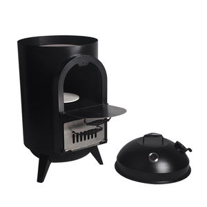 Mini barril negro al aire libre y usado en <span class=keywords><strong>el</strong></span> hogar máquina <span class=keywords><strong>de</strong></span> hacer Pizza <span class=keywords><strong>horno</strong></span> - Product Image 3