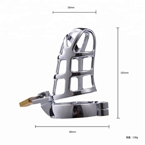 New Metal En Acier Inoxydable Cock Ring Cock Cages Male Chastity Dispositif - Product Image 3