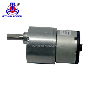 Hoge koppel micro 12 v dc reductiemotor, dc 12 v 80 rpm 37mm micro gear box elektrische motor