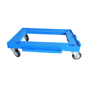 Chariot mobile en plastique résistant adapté aux besoins du client de palette de chariot à plate-forme