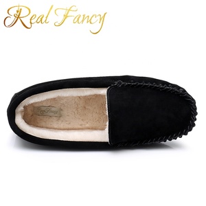 <span class=keywords><strong>Mocassini</strong></span> Invernali da <span class=keywords><strong>Donna</strong></span> Neri alla Moda, Comodi, con Fodera in Ecopelliccia - Product Image 2