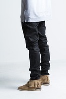 OEM Jeans de haute qualité homme enduit de cire Slim Biker Denim Jeans échantillon Mens Designer Jeans 240