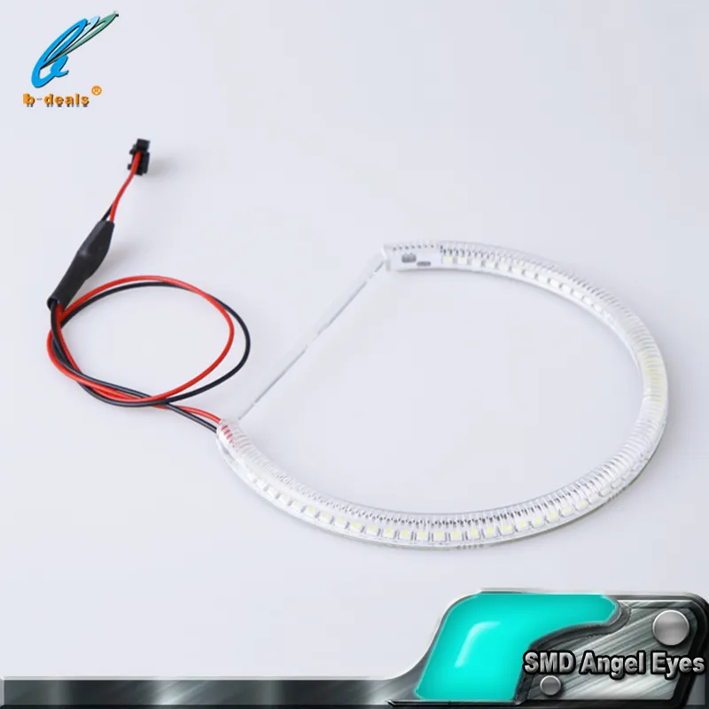 Projecteur LED SMD de 131mm avec yeux d'ange, pour bmw, E36, E39, E46