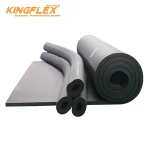 PVC nero/NBR nitrile gomma plastica schiuma isolante foglio rotolo, gomma rotonda lastra, foglio isolante roll