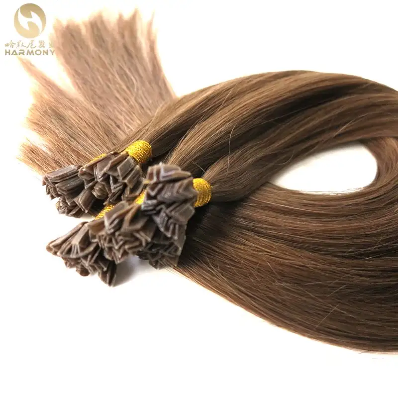 Xuchang Harmony Hair 20" 22" 1gram single drawn and double drawn 100% human hair cold keratin bond v tip hair extensions