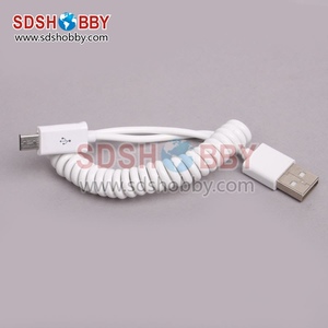 Elástico en <span class=keywords><strong>espiral</strong></span> <span class=keywords><strong>Cable</strong></span> de datos para Phantom 4 PRO V2.0/3 Inspire1 adecuado para teléfonos Apple y Android - Product Image 1