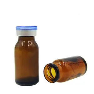 药品包装10毫升琥珀色模制玻璃瓶10毫升琥珀色注射玻璃瓶