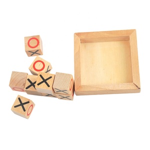 Mini gioco da tavolo in legno set di scacchi <span class=keywords><strong>tic</strong></span> tac <span class=keywords><strong>toe</strong></span> - Product Image 4