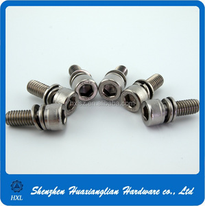 M6 din912 thép không gỉ Hex ổ cắm đầu cap lắp ráp với Captive máy giặt hệ thống Metric sem vít - Product Image 5