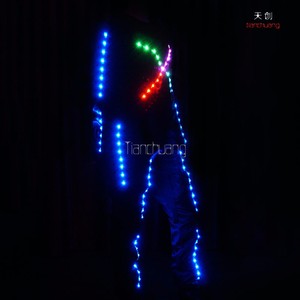 Nuevo Mono con Luces LED Reactivas al Sonido 2025, Ropa Zep, Baile Tron - Product Image 3