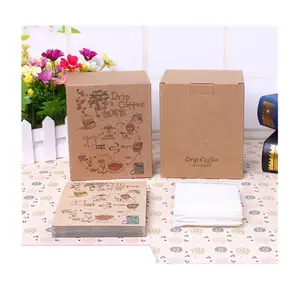 Bio-Degradable Laminated Print Paper Box Drip Coffee Powder Aluminum Bag box with UV Coating and Varnishing Craft Packaging