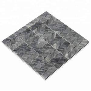 بلاط فسيفساء سبا إيطالي برديجليو رخام 1 "x 3" مستطيل مكدس من الفسيفساء - Product Image 2