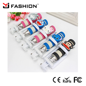 <span class=keywords><strong>2017</strong></span> Regalo de La Promoción hola gatito mini Plegable wired autofoto palillo Monopod autofoto palillo colorido de la historieta - Product Image 5