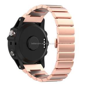 Correa de metal de acero inoxidable de 26 mm de ancho para <span class=keywords><strong>Garmin</strong></span> Band, correa de reloj de metal para <span class=keywords><strong>Garmin</strong></span> Fenix <span class=keywords><strong>3</strong></span> GMFNX3BBMB - Product Image 3