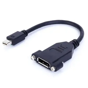 Mini DisplayPort DP erkek DisplayPort DP kadın Panel montaj kablosu