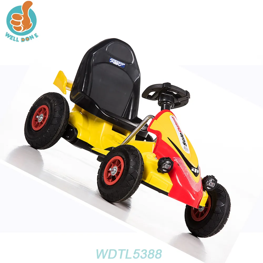 WDTL5388安い子供たちはペダル駆動/カートスタイルの子供たちの電気自動車でゴーカート車に行く