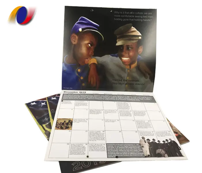 Недорогой настенный календарь на заказ, высококачественные полноцветные настенные календари с принтом
