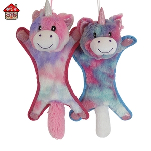 Peluche giocattolo da masticare unicorno morbido per animali domestici che emettono suoni per cani - Product Image 4