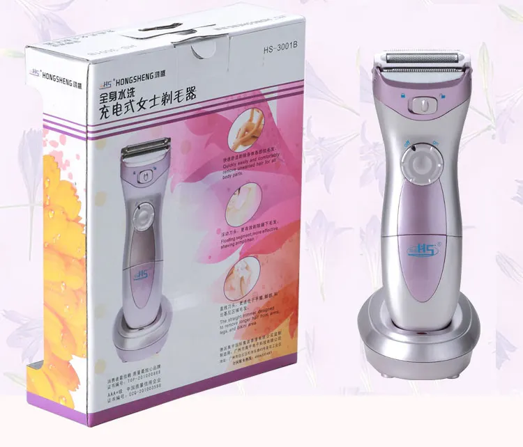 IPX7 waterproof electric lady shaver wholesale price women trimmer leg hair shaver