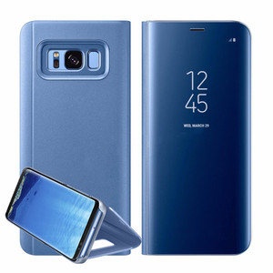 Giao Hàng Nhanh Ốp Lưng Lật Trong Suốt Tráng Gương Mạ Điện Thông Minh Cho Samsung Galaxy S6/S6 Edge/S7/S7 Edge/S8/S9/S9 Plus - Product Image 6