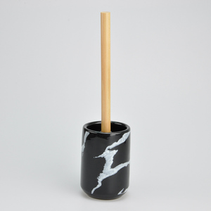 Porte-brosse de toilette en céramique blanche bon marché - Product Image 2