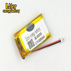 Plugue 1.0-<span class=keywords><strong>2</strong></span> P 3.7 602035 mah 500 V Recarregável lipo bateria solar bateria de lítio polímero de iões de lítio com PCM - Product Image 3