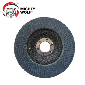 Ingrosso disco con lembo flessibile in resina marrone in alluminio ossido di alluminio in fibra di vetro abrasivo per smerigliatura di metallo - Product Image 3