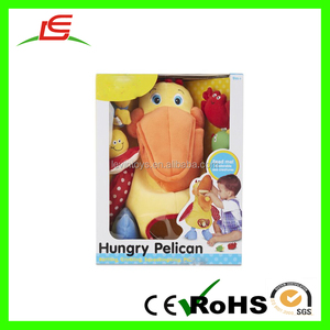 L'assurance de la Qualité ICTI grande bouche <span class=keywords><strong>rouge</strong></span> peluche pelican pour enfants jouet - Product Image 3