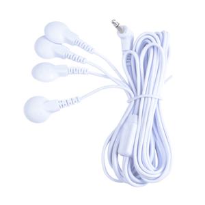 Empat 3.5mm kawat jepret Tens utama 3.5mm/ 2.5mm steker Mono bengkok senar kabel kawat timah elektroda - Product Image 3