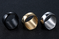 316L Rohlinge Gravur Mate Simple Championship Gold Siegel Herren ring