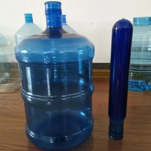 Pré-forma de garrafa de água azul escuro, 19l, garrafa de animais de estimação 700g,730g,750g,800g, 55mm, tamanho preformulário do pescoço