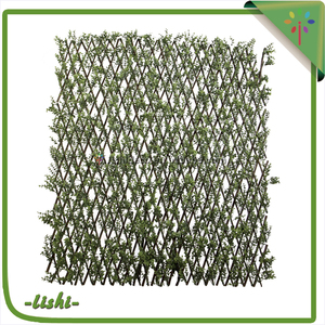 Diseño A Medida económica buen precio de hoja de Tela Artificial valla tipo de <span class=keywords><strong>planta</strong></span> de plástico verde de la pared - Product Image 4