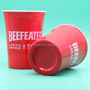 Gobelets en <span class=keywords><strong>plastique</strong></span> rigide réutilisables de 12 onces, personnalisables, rouges, pour les concerts, les banques, les festivals, les fêtes, les bars, compatibles lave-vaisselle - Product Image 1