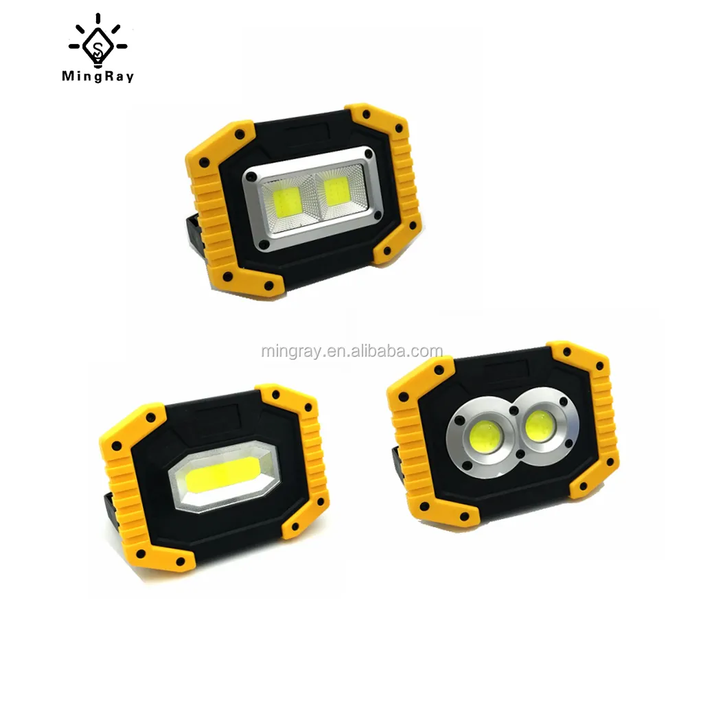 휴대용 10W LED 충전식 홍수 빛 사자 배터리 포함 손전등 자동차 비상 또한 미니 무선 스포트 라이트