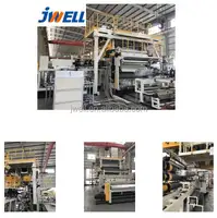 JWELL-3200ミリメートルpvcフレックスバナー生産ライン/フレックスバナー機