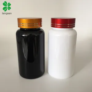 תרופות לחיות מחמד פלסטיק 150ml 150cc 5oz אטום לבן צבע כמוסה בקבוקים, רפואה אריזה מכולות