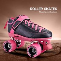 Patins à roulettes doubles à quatre roues réglables, style moderne, artistique, bon marché, pour l'intérieur