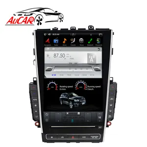 AuCAR Stereo Mobil 12.1 Inci Android 9.0 Layar Vertikal Navigasi GPS Mobil Android Stereo Video Radio DVD Player untuk Infiniti Q50 Q50L 2013-2019