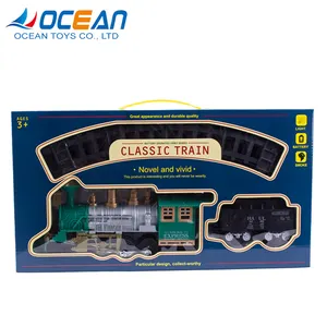 बड़े क्लासिक बैटरी संचालित ट्रेन मॉडल खिलौना ट्रेन OC0237889